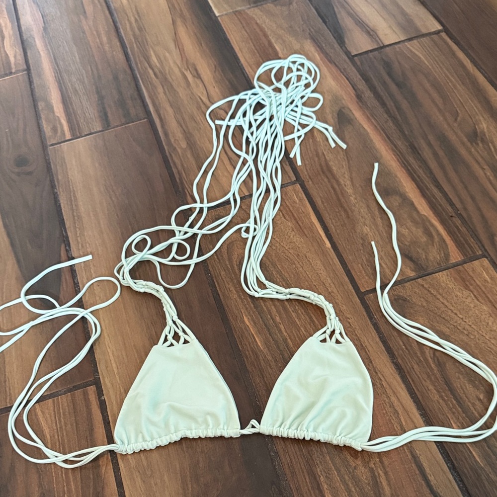 Mikoh Cream Bikini Top